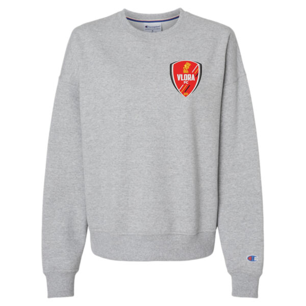 Champion Women's Powerblend Crewneck Sweatshirt - Embroidered Logo Thumbnail
