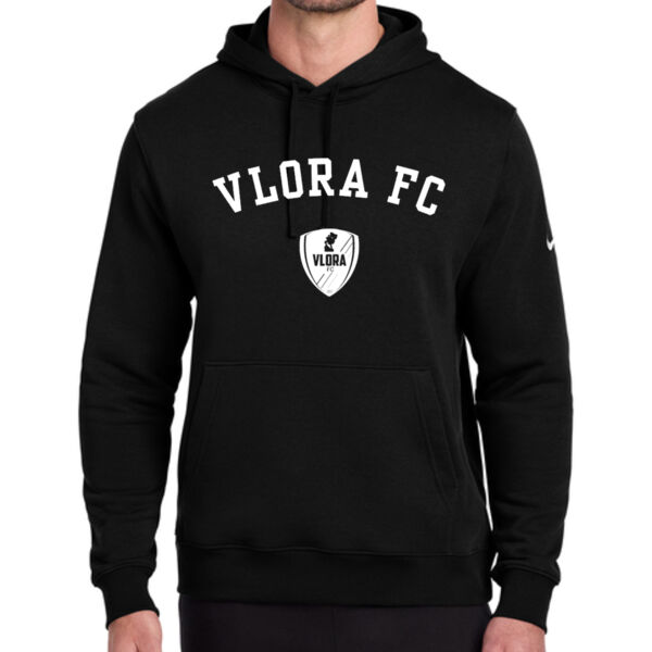 Nike Club Fleece Sleeve Swoosh Pullover Hoodie - Printed Logo Thumbnail