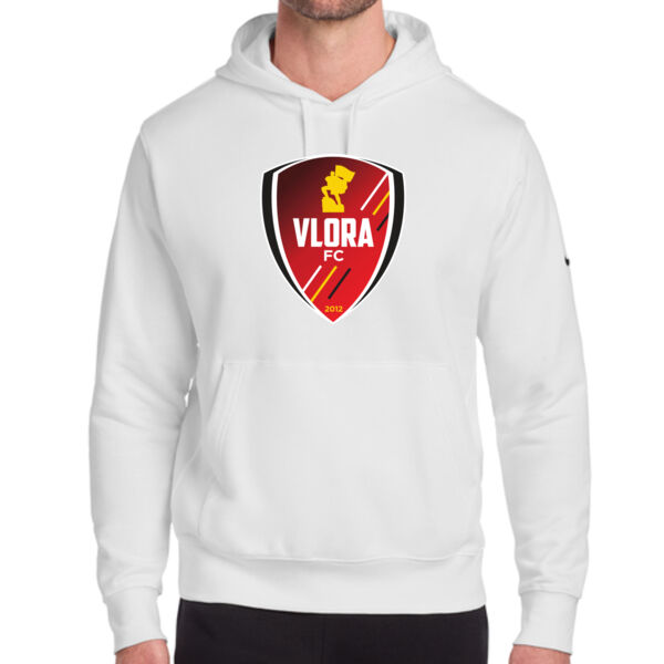 Nike Club Fleece Sleeve Swoosh Pullover Hoodie - Printed Logo Thumbnail