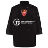 Ten Pearl Button Black Chef Coat Thumbnail