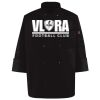 Ten Pearl Button Black Chef Coat Thumbnail